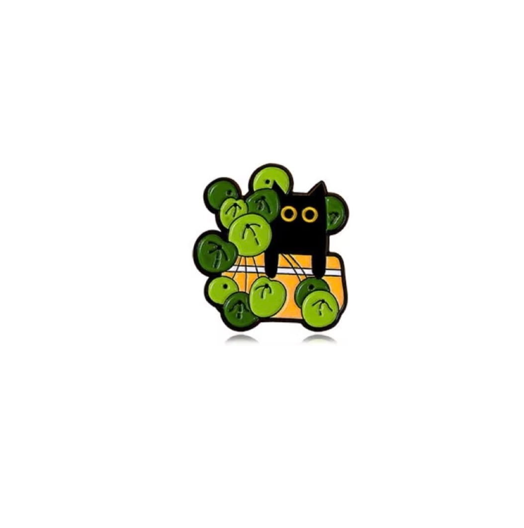 Cat in Plants Pin