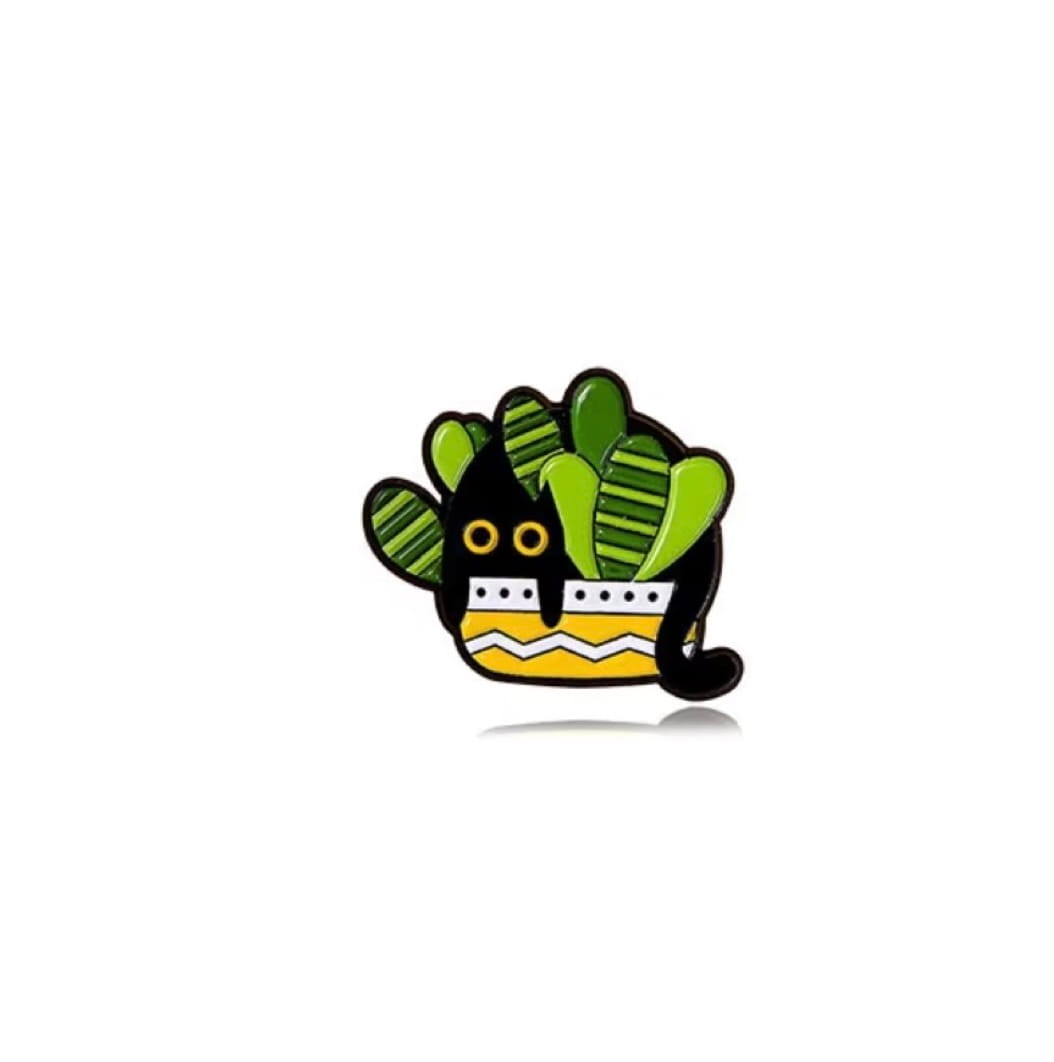Cat in Plants Pin