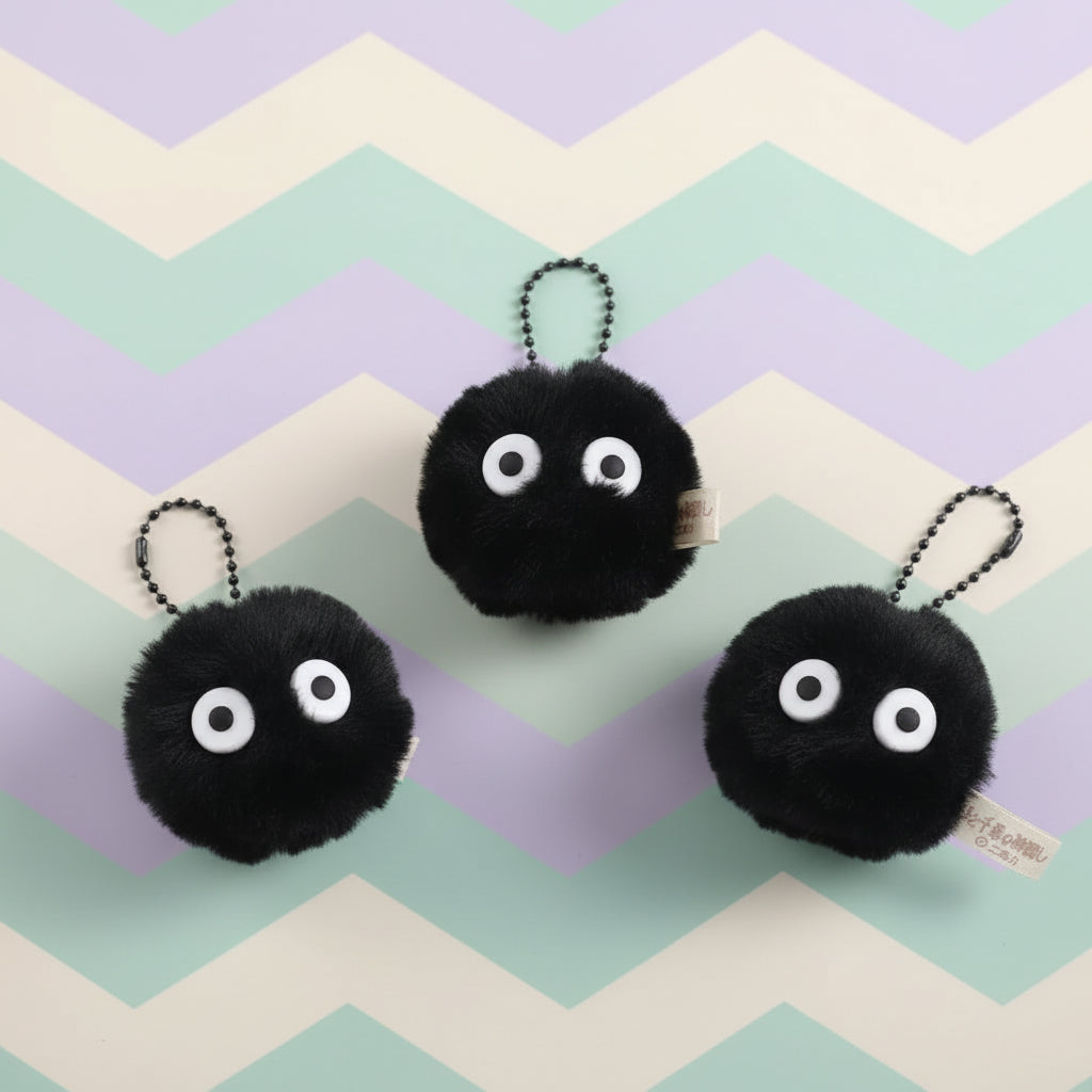 Coal Soot Plush Keychain