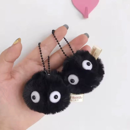 Coal Soot Plush Keychain