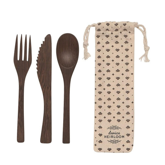 Ebony Cutlery Set