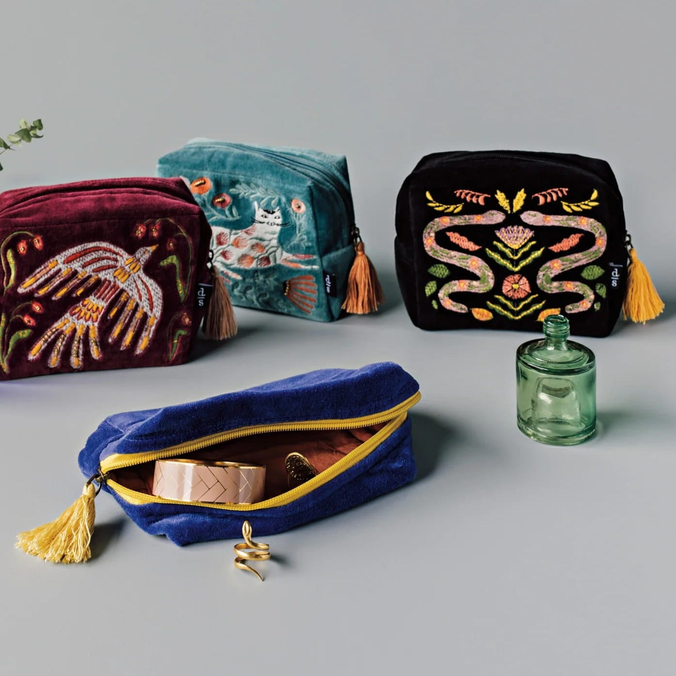 Amulet Embroidered Pouch