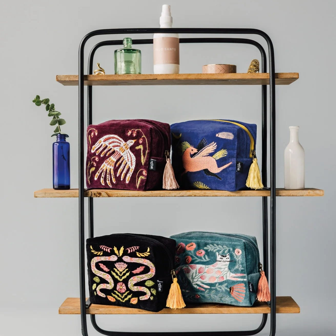 Amulet Embroidered Pouch