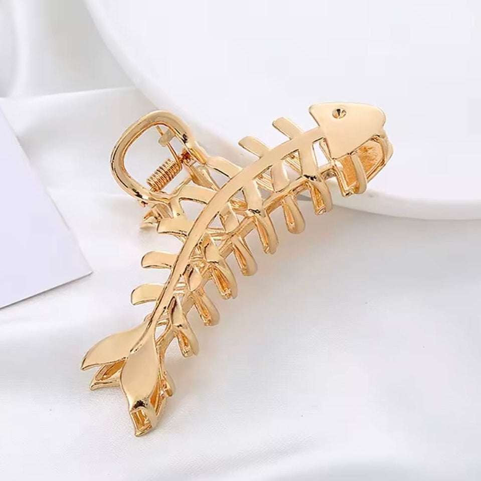 Fish Bone Claw Clip