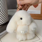 Fluffy Bunny Keychain