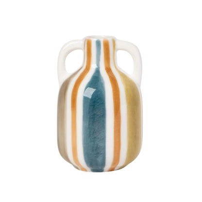 Rustic Stripe Bud Vase